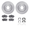 6512-03341 Brake Rotors w/5000 Advanced Brake Pads Kit with Hardware, 2017-2020 Kia/Hyundai/Genesis, Position: Front - image 1