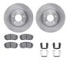 6512-03426 Brake Rotors w/5000 Advanced Brake Pads Kit with Hardware, 2015-2015 Kia/Hyundai/Genesis, Position: Front - image 1