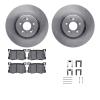 6512-03440 Brake Rotors w/5000 Advanced Brake Pads Kit with Hardware, 2018-2020 Kia/Hyundai/Genesis, Position: Front - image 1
