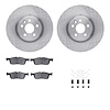 6512-11152 Brake Rotors w/5000 Advanced Brake Pads Kit with Hardware, 2015-2019 Multiple Makes/Models, Position: Front - image 1