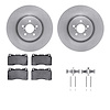 6512-13105 Brake Rotors w/5000 Advanced Brake Pads Kit with Hardware, 2003-2020 Multiple Makes/Models, Position: Front - image 1