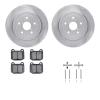6512-13135 Brake Rotors w/5000 Advanced Brake Pads Kit with Hardware, 2005-2007 Subaru, Position: Rear - image 1