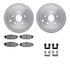 6512-13162 Brake Rotors w/5000 Advanced Brake Pads Kit with Hardware, 2015-2021 Subaru, Position: Rear - image 1