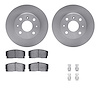 6512-19004 Brake Rotors w/5000 Advanced Brake Pads Kit with Hardware, 1988-1992 Daihatsu, Position: Front - image 1