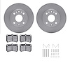 6512-21041 Brake Rotors w/5000 Advanced Brake Pads Kit with Hardware, 1994-2002 Multiple Makes/Models, Position: Front - image 1