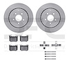6512-21042 Brake Rotors w/5000 Advanced Brake Pads Kit with Hardware, Fits Select Kia/Hyundai/Genesis, Position: Rear - image 1