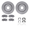 6512-21115 Brake Rotors w/5000 Advanced Brake Pads Kit with Hardware, Fits Select Kia/Hyundai/Genesis, Position: Front - image 1