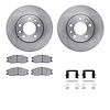 6512-21125 Brake Rotors w/5000 Advanced Brake Pads Kit with Hardware, 2002-2002 Kia/Hyundai/Genesis, Position: Front - image 1