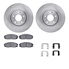 6512-21164 Brake Rotors w/5000 Advanced Brake Pads Kit with Hardware, 2015-2021 Kia/Hyundai/Genesis, Position: Front - image 1