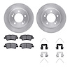 6512-21171 Brake Rotors w/5000 Advanced Brake Pads Kit with Hardware, Fits Select Kia/Hyundai/Genesis, Position: Rear - image 1