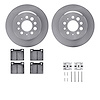 6512-27077 Brake Rotors w/5000 Advanced Brake Pads Kit with Hardware, 1967-1974 Volvo, Position: Rear - image 1