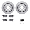 6512-27211 Brake Rotors w/5000 Advanced Brake Pads Kit with Hardware, 2000-2000 Volvo, Position: Rear - image 1
