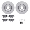 6512-27280 Brake Rotors w/5000 Advanced Brake Pads Kit with Hardware, 2007-2018 Multiple Makes/Models, Position: Front - image 1