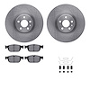 6512-27311 Brake Rotors w/5000 Advanced Brake Pads Kit with Hardware, Fits Select Multiple Makes/Models, Position: Front - image 1