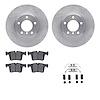 6512-31469 Brake Rotors w/5000 Advanced Brake Pads Kit with Hardware, 2013-2013 BMW, Position: Front - image 1
