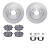 6512-31538 Brake Rotors w/5000 Advanced Brake Pads Kit with Hardware, 2015-2015 BMW, Position: Rear - image 1