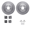6512-31593 Brake Rotors w/5000 Advanced Brake Pads Kit with Hardware, 2013-2021 BMW, Position: Rear - image 1