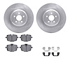 6512-31731 Brake Rotors w/5000 Advanced Brake Pads Kit with Hardware, 2016-2020 BMW, Position: Rear - image 1