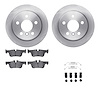 6512-32094 Brake Rotors w/5000 Advanced Brake Pads Kit with Hardware, Fits Select Multiple Makes/Models, Position: Rear - image 1