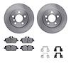 6512-32101 Brake Rotors w/5000 Advanced Brake Pads Kit with Hardware, 2014-2019 Mini, Position: Front - image 1