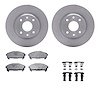 6512-37017 Brake Rotors w/5000 Advanced Brake Pads Kit with Hardware, 1991-1993 GM, Position: Rear - image 1