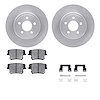 6512-39115 Brake Rotors w/5000 Advanced Brake Pads Kit with Hardware, 2005-2018 Mopar, Position: Rear - image 1