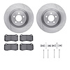 6512-39131 Brake Rotors w/5000 Advanced Brake Pads Kit with Hardware, Fits Select Mopar, Position: Front - image 1