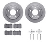 6512-39134 Brake Rotors w/5000 Advanced Brake Pads Kit with Hardware, 2005-2020 Mopar, Position: Rear - image 1