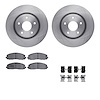 6512-40492 Brake Rotors w/5000 Advanced Brake Pads Kit with Hardware, Fits Select Multiple Makes/Models, Position: Front - image 1