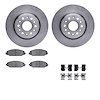 6512-40525 Brake Rotors w/5000 Advanced Brake Pads Kit with Hardware, Fits Select Mopar, Position: Front - image 1