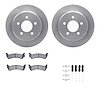 6512-42170 Brake Rotors w/5000 Advanced Brake Pads Kit with Hardware, 1995-1998 Mopar, Position: Rear - image 1