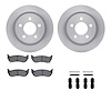 6512-42195 Brake Rotors w/5000 Advanced Brake Pads Kit with Hardware, 2003-2007 Mopar, Position: Rear - image 1