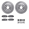 6512-42234 Brake Rotors w/5000 Advanced Brake Pads Kit with Hardware, Fits Select Mopar, Position: Rear - image 1