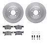 6512-45163 Brake Rotors w/5000 Advanced Brake Pads Kit with Hardware, 2016-2018 GM, Position: Rear - image 1