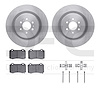 6512-46139 Brake Rotors w/5000 Advanced Brake Pads Kit with Hardware, 2004-2011 GM, Position: Rear - image 1