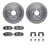 6512-46226 Brake Rotors w/5000 Advanced Brake Pads Kit with Hardware, 2013-2015 GM, Position: Rear - image 1