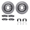 6512-47090 Brake Rotors w/5000 Advanced Brake Pads Kit with Hardware, 2004-2017 GM, Position: Front - image 1