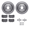 6512-47234 Brake Rotors w/5000 Advanced Brake Pads Kit with Hardware, 2015-2019 GM, Position: Rear - image 1