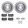 6512-47315 Brake Rotors w/5000 Advanced Brake Pads Kit with Hardware, Fits Select GM, Position: Rear - image 1