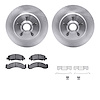 6512-48159 Brake Rotors w/5000 Advanced Brake Pads Kit with Hardware, 1993-2005 Multiple Makes/Models, Position: Front - image 1