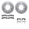 6512-48279 Brake Rotors w/5000 Advanced Brake Pads Kit with Hardware, 2001-2010 GM, Position: Rear - image 1