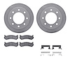 6512-48303 Brake Rotors w/5000 Advanced Brake Pads Kit with Hardware, 2003-2005 GM, Position: Rear - image 1