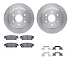 6512-48332 Brake Rotors w/5000 Advanced Brake Pads Kit with Hardware, 2014-2020 GM, Position: Rear - image 1