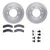 6512-48357 Brake Rotors w/5000 Advanced Brake Pads Kit with Hardware, 2011-2019 GM, Position: Front - image 1