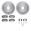 6512-48369 Brake Rotors w/5000 Advanced Brake Pads Kit with Hardware, 2015-2020 GM, Position: Rear - image 1