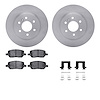 6512-52103 Brake Rotors w/5000 Advanced Brake Pads Kit with Hardware, 2006-2006 GM, Position: Rear - image 1