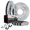 6512-54167 Brake Rotors w/5000 Advanced Brake Pads Kit with Hardware, 2010-2014 Ford/Lincoln/Mercury/Mazda, Position: Front - image 1