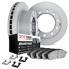 6512-54237 Brake Rotors w/5000 Advanced Brake Pads Kit with Hardware, Fits Select Ford/Lincoln/Mercury/Mazda, Position: Rear - image 1