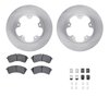 6512-54241 Brake Rotors w/5000 Advanced Brake Pads Kit with Hardware, 2020-2020 Ford/Lincoln/Mercury/Mazda, Position: Rear - image 2