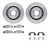 6512-54401 Brake Rotors w/5000 Advanced Brake Pads Kit with Hardware, 2005-2009 Ford/Lincoln/Mercury/Mazda, Position: Front - image 1
